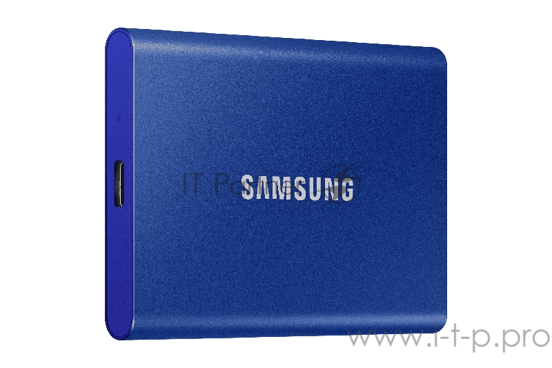 Твердотельный накопитель Samsung SSD 500GB T7 Touch, USB Type-C, R/W 1000/1050MB/s, Blue