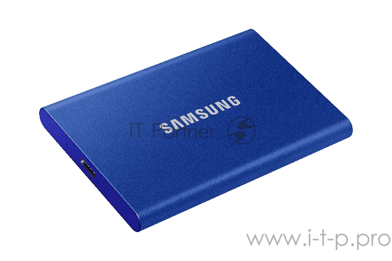 Твердотельный накопитель Samsung SSD 500GB T7 Touch, USB Type-C, R/W 1000/1050MB/s, Blue