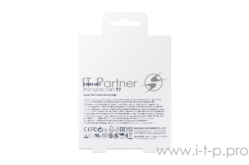 Твердотельный накопитель Samsung SSD 500GB T7 Touch, USB Type-C, R/W 1000/1050MB/s, Blue