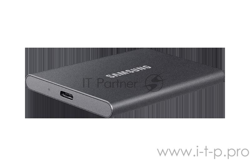 Твердотельный накопитель Samsung SSD 500GB T7 Touch, USB Type-C, R/W 1000/1050MB/s, Titanium