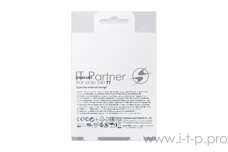 Твердотельный накопитель Samsung SSD 500GB T7 Touch, USB Type-C, R/W 1000/1050MB/s, Titanium