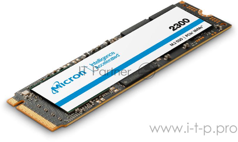 Твердотельный накопитель Micron 2300 512GB NVMe M.2 (22x80) Pyrite Client SSD