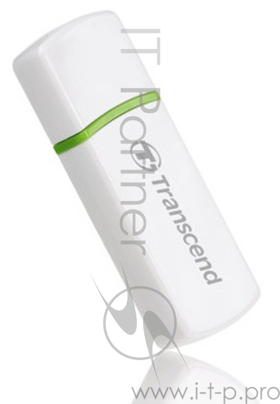 Картридер SDXC/microSDXC Transcend TS-RDP5W, внешн., белый (USB2.0)