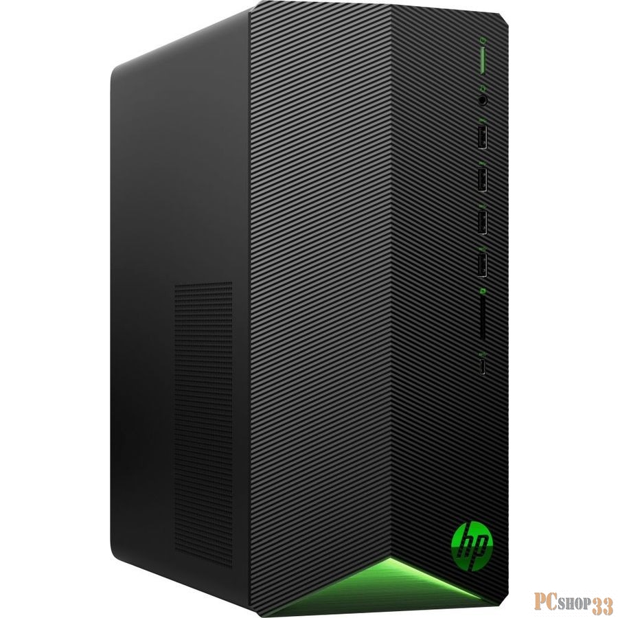 HP Pavilion Gaming TG01-0035ur MT, AMD Ryzen 5-3600, 8GB (1x8GB) 2666 DDR4, SSD 512GB, nVidia GTX1650 4GB, noDVD, no kbd & no mouse, Black with Green