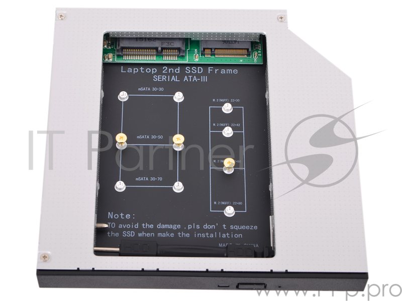 Аксессуар HDD Espada M2MS1295 dvd slim 9,5/12,7mm to HDD mSATA/NGFF to miniSATA