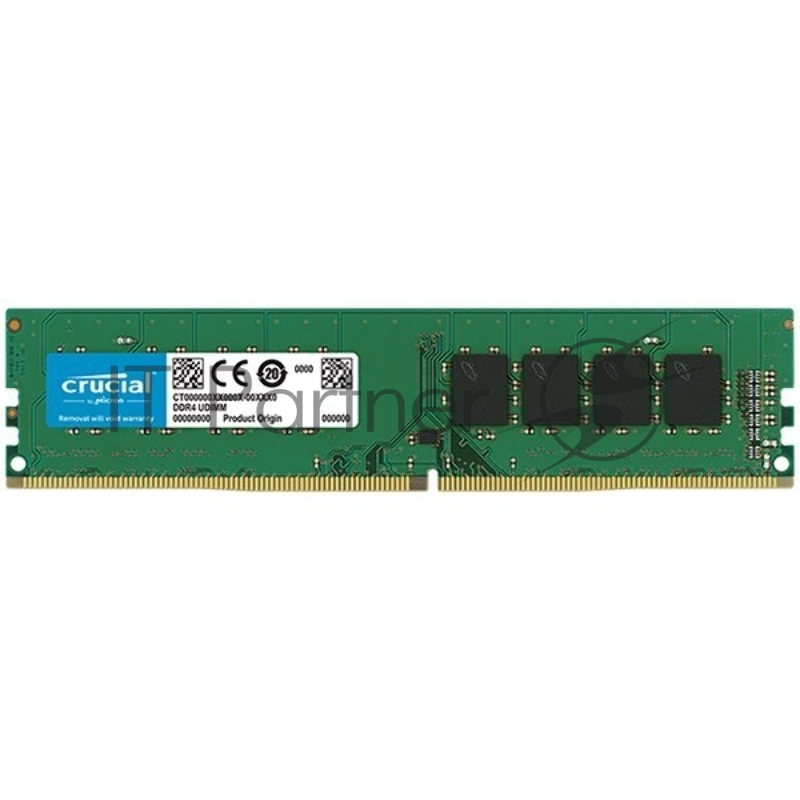 Память оперативная Crucial 4GB DDR4 2666 MT/s (PC4-21300) CL19 SR x16 Unbuffered DIMM 288pin
