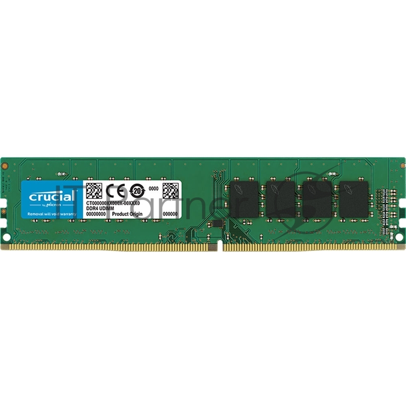 Память оперативная Crucial 4GB DDR4 2666 MT/s (PC4-21300) CL19 SR x16 Unbuffered DIMM 288pin