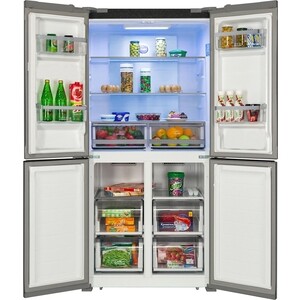 Холодильник HIBERG RFQ-490DX NFGB inverter черный