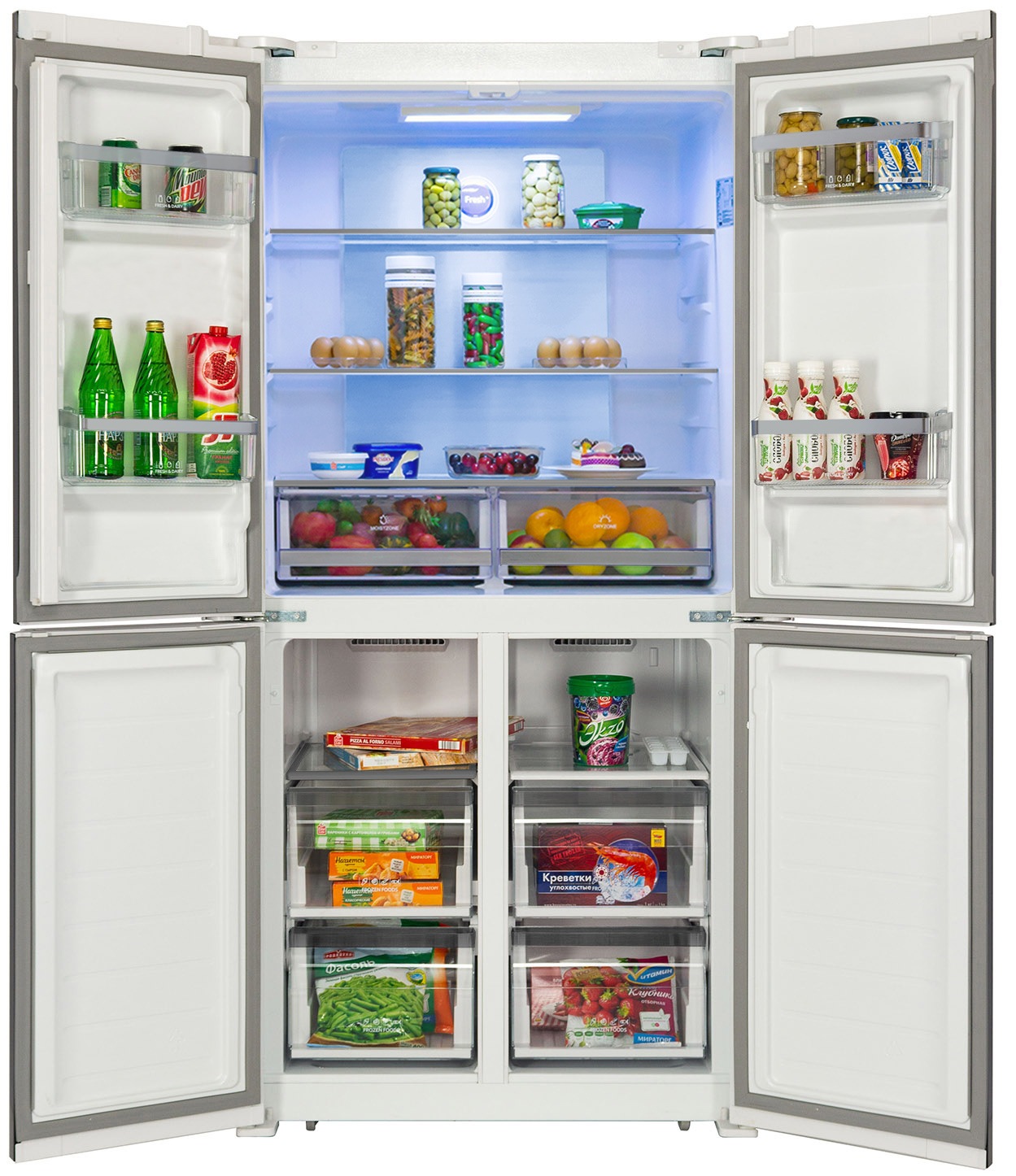 Холодильник HIBERG RFQ-490DX NFGW inverter белый