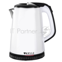 Чайник KELLI KL-1409 нержавейка(Объём 1,7 л. Мощность 1850-2200 Вт. Корпус чайника метал. Автоматическое отключение. Поворачивающийся корпус на 360°. Закрытый нагреват. элемент. Защита от перегрева. Световой индикатор включения.)