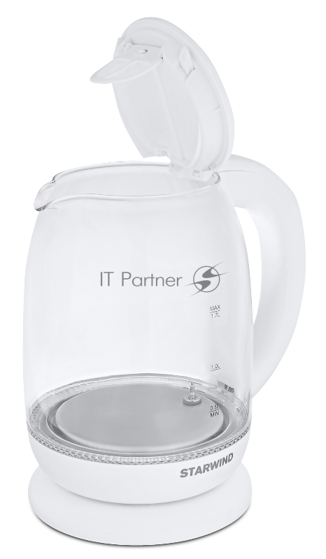 Чайник электрический Starwind SKG4215 1.7л. 2200Вт белый (корпус: стекло)