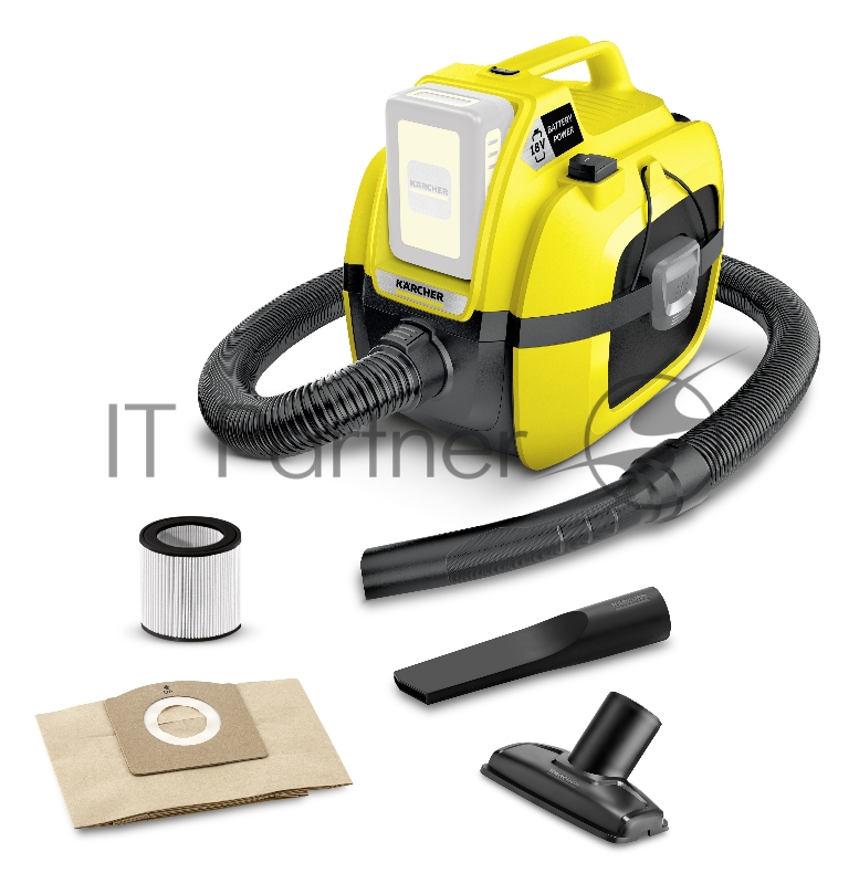 Хозяйственный пылесос Karcher WD 1 Compact Battery *INT (без аккумулятора в комплекте)