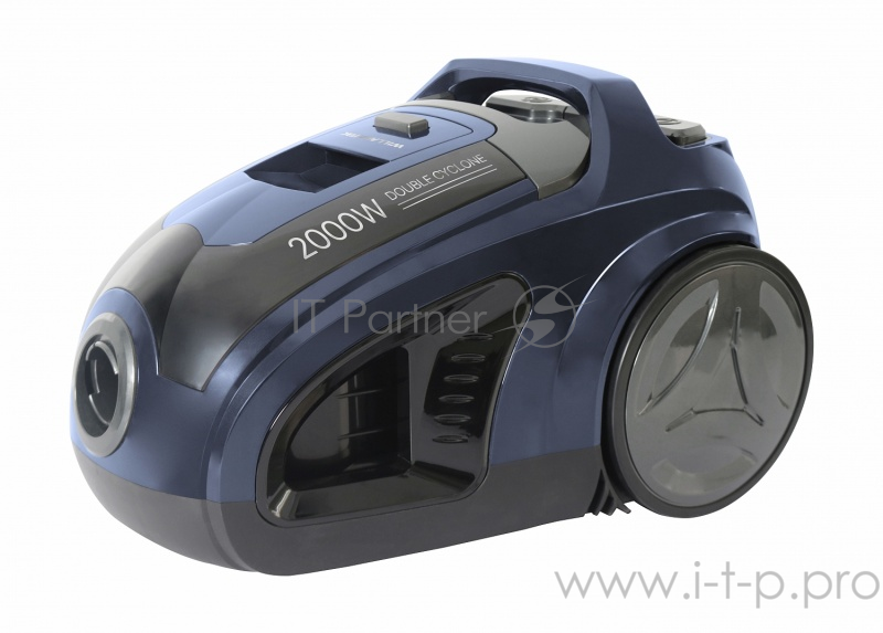 Пылесос WILLMARK VC-2421CYM (Циклон,телескоп.трубка, 3л, 2000Вт,щетка Multi power,регул. мощности) Синий