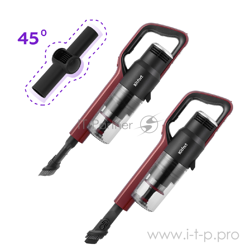 Пылесос Kitfort КТ-561 10Вт черный/красный