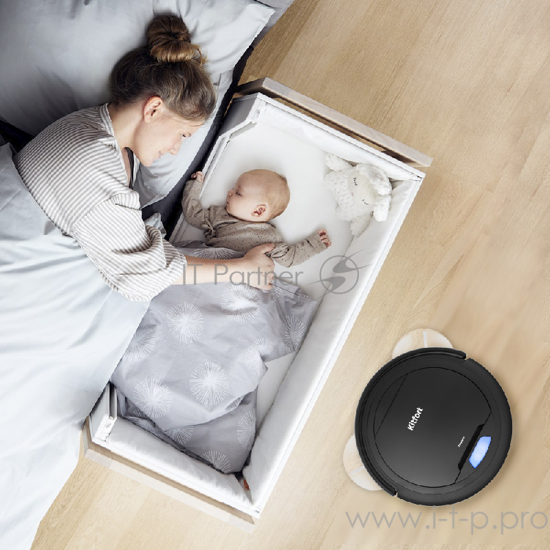 Пылесос-робот Kitfort КТ-562 20Вт черный