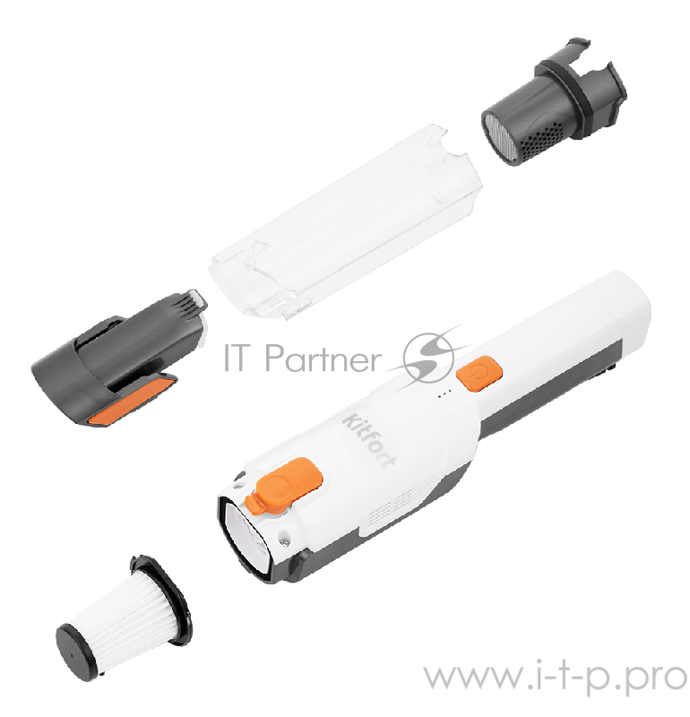 Пылесос ручной Kitfort КТ-579 90Вт серый