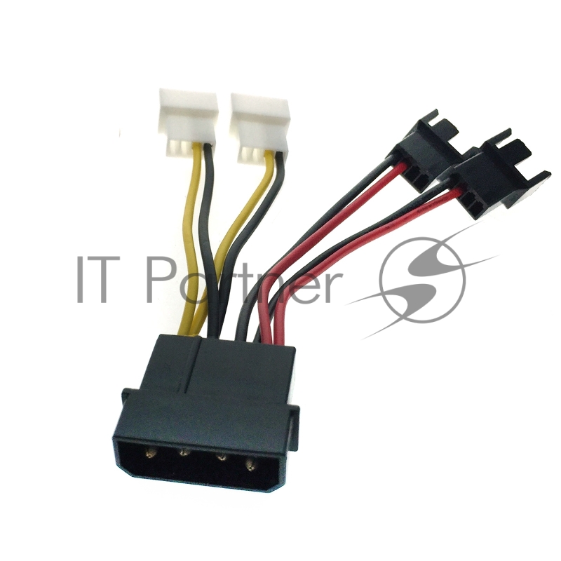 Кабель питания ESPADA для вентилятора для ПК 4 pin-4*3pin Модель E 4pin M-4x3pin M