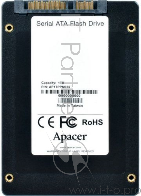 2.5 1024GB Apacer Professional NAS Client SSD AP1TPPSS25-R SATA 6Gb/s, 550/500, IOPS 80/75K, MTBF 2M, 3D TLC, 128MB, 2065TBW, 1.1DWPD, RTL