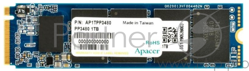 M.2 2280 1024GB Apacer Professional NAS Client SSD AP1TPP3480-R PCIe Gen3x4, 2500/2100, IOPS 215/390K, MTBF 1.5M, 3D TLC, 2000TBW, 1.07DWPD, RTL