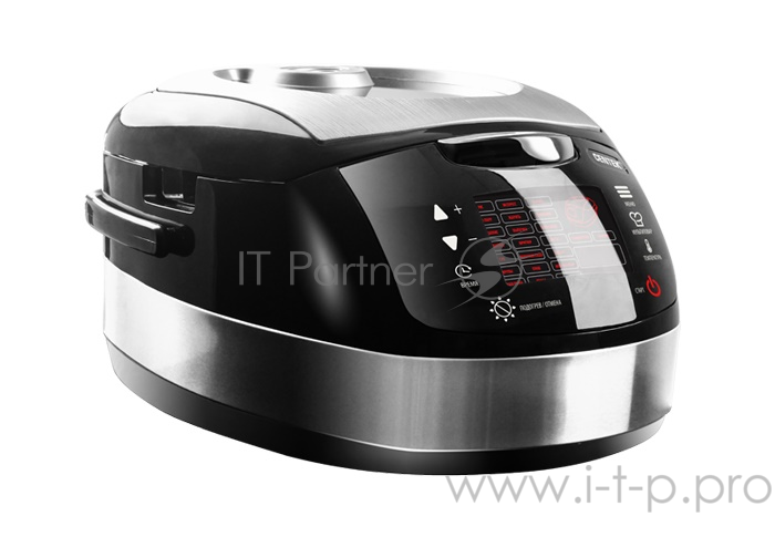 Мультиварка Centek CT-1472 Ceramic <чёрный/сталь> 860Вт, 5.0л, LED, 21 программа
