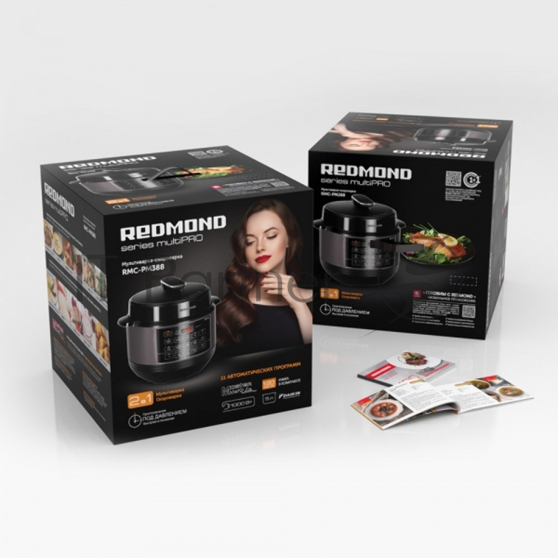 Мультиварка-скороварка Redmond RMC-PM388 5л 1000Вт серебристый