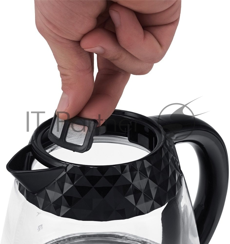 Чайник POLARIS PWK1750CGL черный , 1,7 л, 2200 Вт, стекло