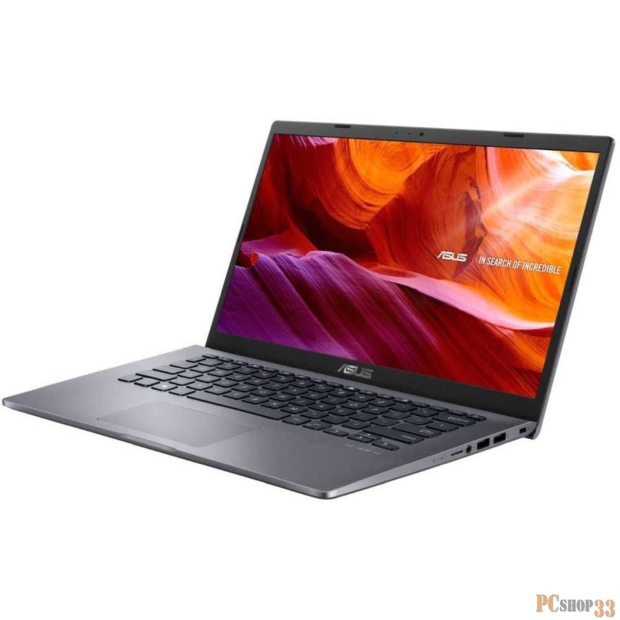 Ноутбук Asus VivoBook A409FA-EB489T Pentium 5405U/4Gb/SSD128Gb/Intel UHD Graphics/14/IPS/FHD (1920x1080)/Windows 10/grey/WiFi/BT/Cam