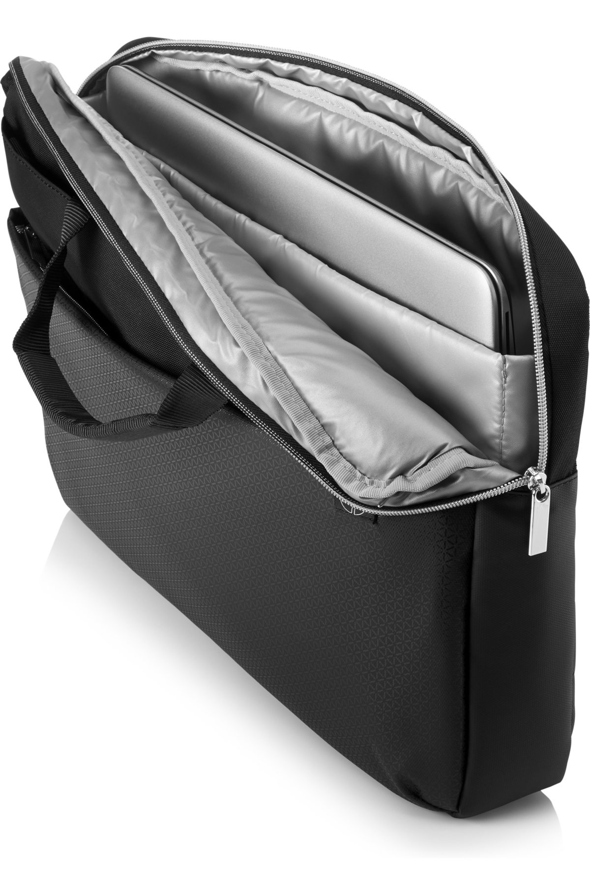 Сумка для ноутбука Case HP Pavilion Accent Briefcase 15 Black/Silver cons