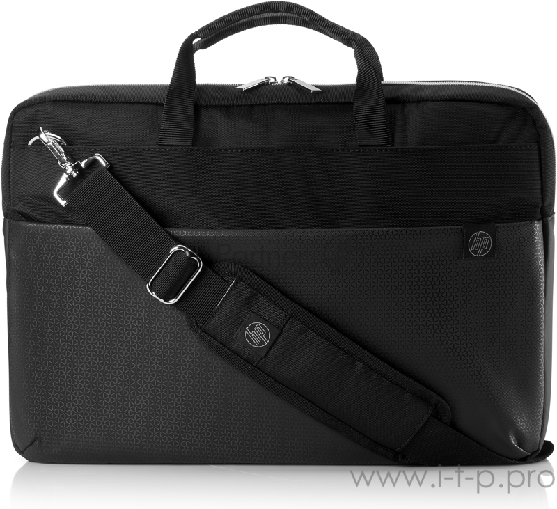 Сумка для ноутбука Case HP Pavilion Accent Briefcase 15 Black/Silver cons