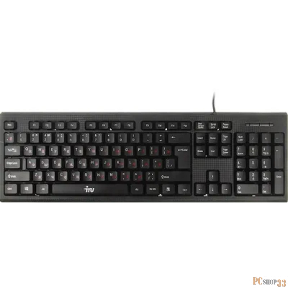 Клавиатура + мышь Oklick 621M IRU клав:черный мышь:черный USB