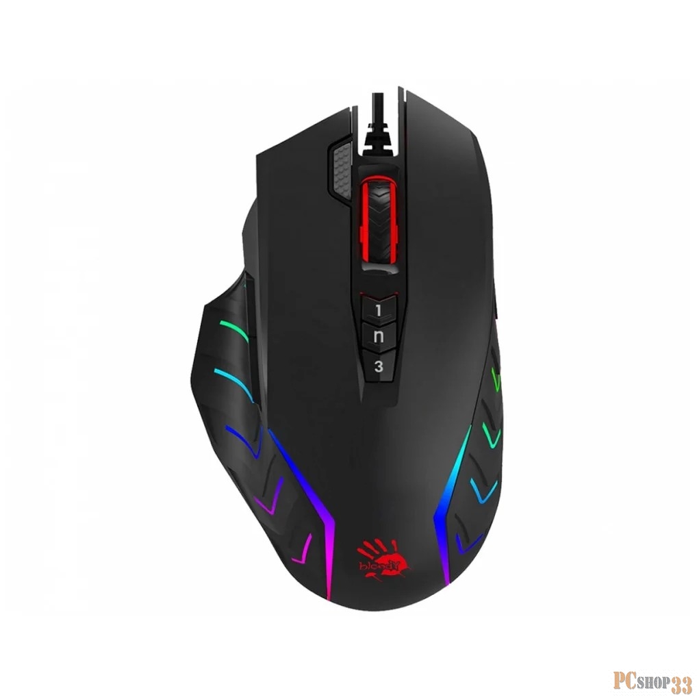 Мышь A4 Bloody J95s черный оптическая (8000dpi) USB (9but)
