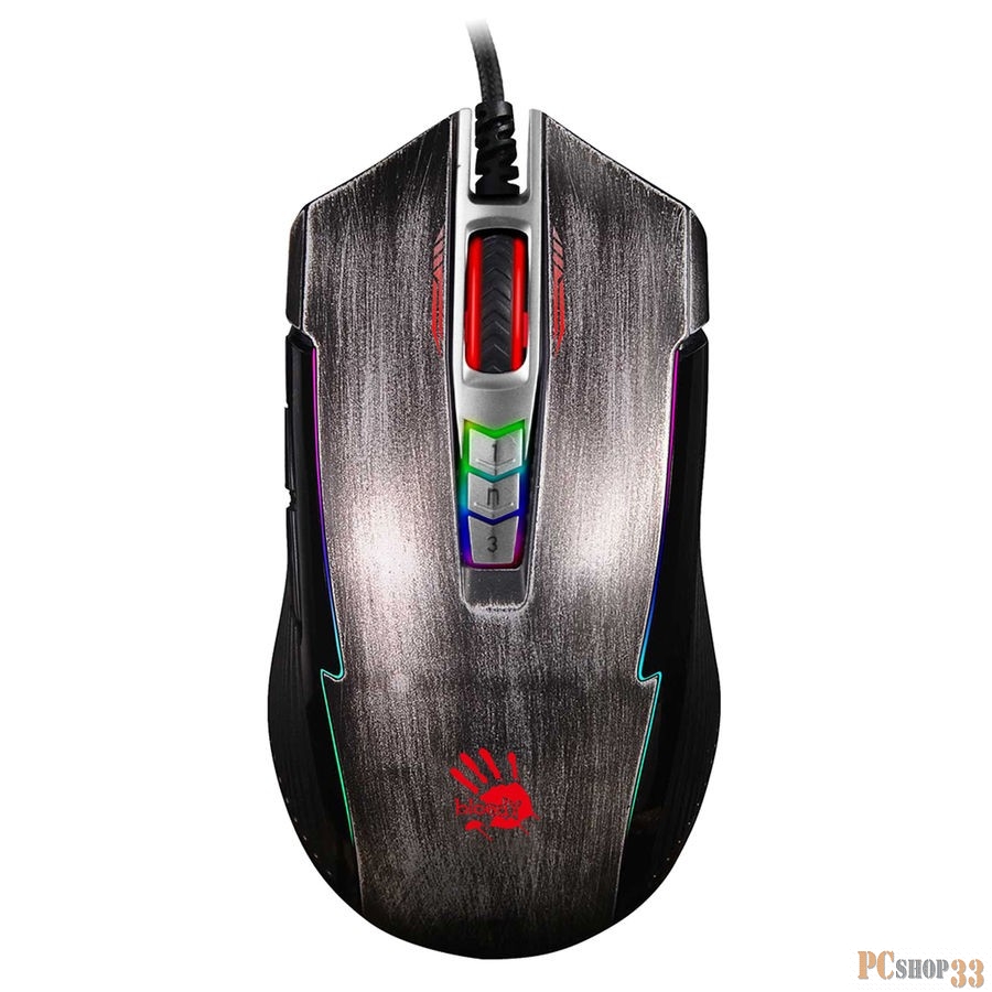 Мышь A4 Bloody P93s Bullet серый оптическая (8000dpi) USB (8but)