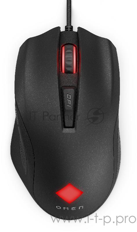 Мышь HP OMEN Vector Mouse черный оптическая (16000dpi) USB (6but)
