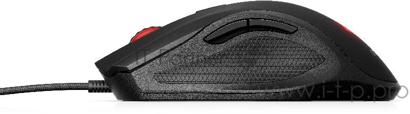 Мышь HP OMEN Vector Mouse черный оптическая (16000dpi) USB (6but)