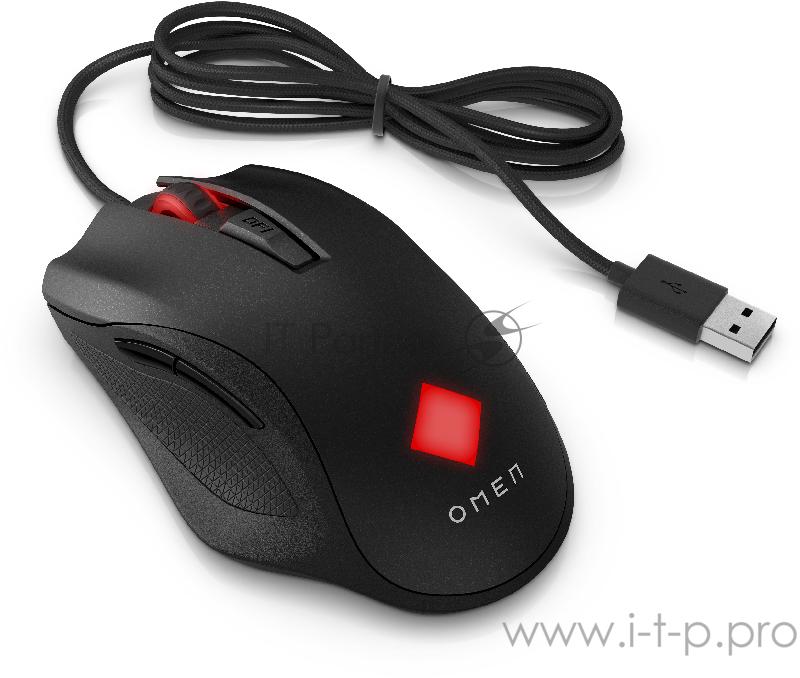 Мышь HP OMEN Vector Mouse черный оптическая (16000dpi) USB (6but)