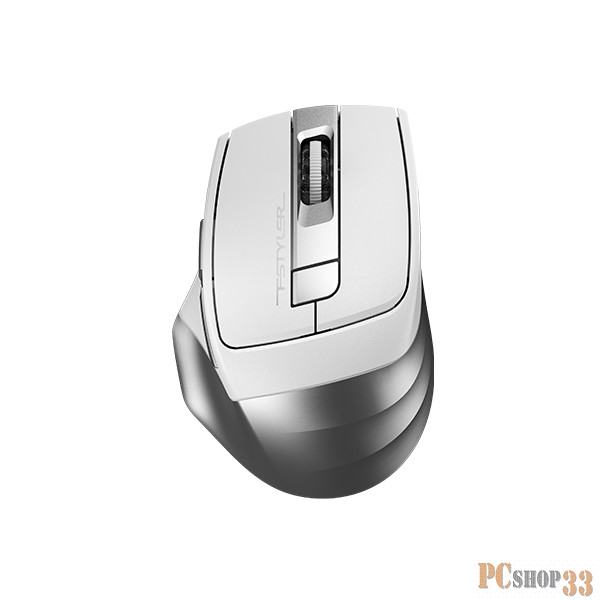 Мышь A4 Fstyler FB35 белый/серый оптическая (2000dpi) беспроводная BT/Radio USB (6but)