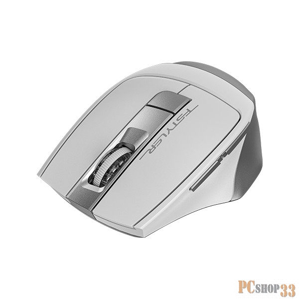 Мышь A4 Fstyler FB35 белый/серый оптическая (2000dpi) беспроводная BT/Radio USB (6but)
