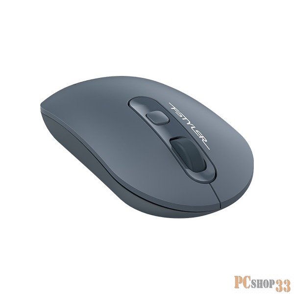 Мышь A4 Fstyler FG20 пепельный/синий оптическая (2000dpi) беспроводная USB для ноутбука (4but)