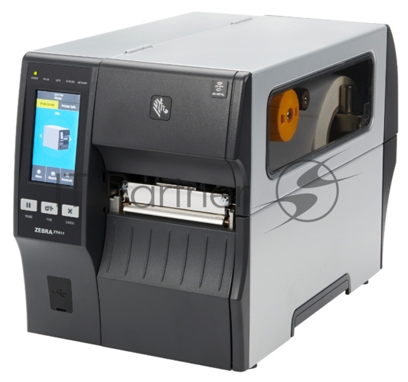 Принтер этикеток коммерческий TT ZT411 TT Printer ZT411 4, 203 dpi, Euro and UK cord, Serial, USB, 10/100 Ethernet, Bluetooth 4.1/MFi, USB Host, EZPL