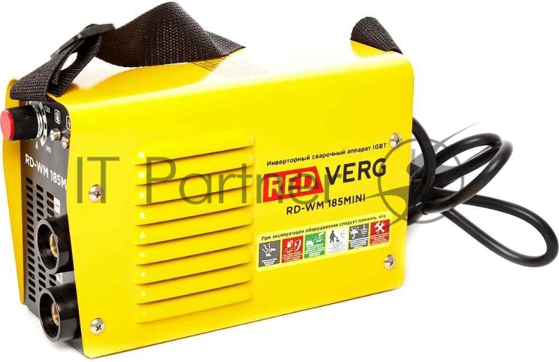 Сварочный аппарат RD-WM 185MINI. 220/50Гц, 6,6кВа, макс. 30А, диапазон св. тока 20-185А, раб. напр. 27,4, электрод 1,6-4,0