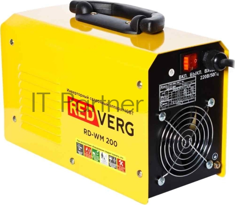 Сварочный аппарат RD-WM 200. 220В/50Гц 7,0кВА Сварочный ток: 20-200АПВ: 40%-200