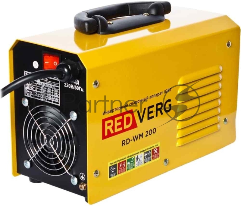 Сварочный аппарат RD-WM 200. 220В/50Гц 7,0кВА Сварочный ток: 20-200АПВ: 40%-200