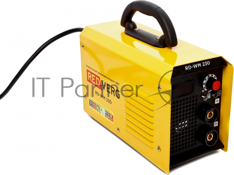 Сварочный аппарат RD-WM 230. 220В/50Гц 7,9кВА Сварочный ток: 20-230АПВ: 40%-230А Напряжение Хол.хода- 70В