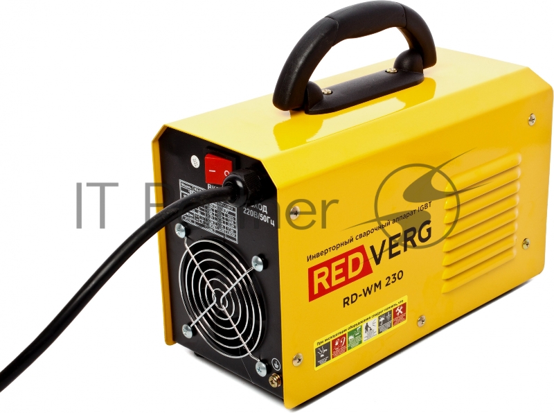 Сварочный аппарат RD-WM 230. 220В/50Гц 7,9кВА Сварочный ток: 20-230АПВ: 40%-230А Напряжение Хол.хода- 70В