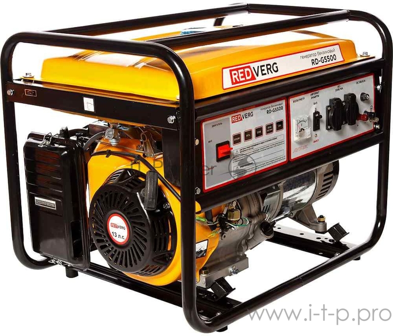 Генератор бензиновый RD-G5500. 13,0л.с 389куб.см GM188F запуск- ручной бак- 25л,5,0кВт, макс.- 5,5кВт 220В