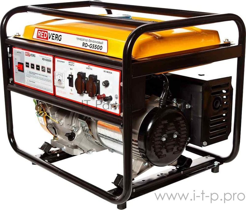 Генератор бензиновый RD-G5500. 13,0л.с 389куб.см GM188F запуск- ручной бак- 25л,5,0кВт, макс.- 5,5кВт 220В