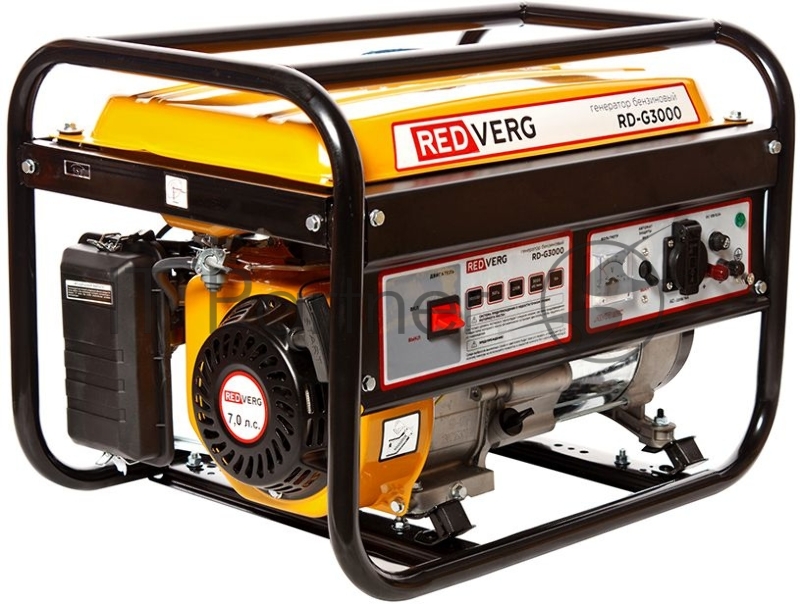 Генератор бензиновый RD-G3000. 7,0л.с 208куб.см GM170F запуск- ручной бак- 15л