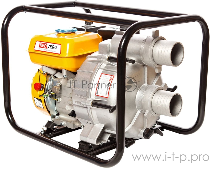 Мотопомпа RD-DWP80L. Для грязной воды 6,5 л.с, 196 куб.см двигатель GM168F-1 45 куб.м/ч напор-25м