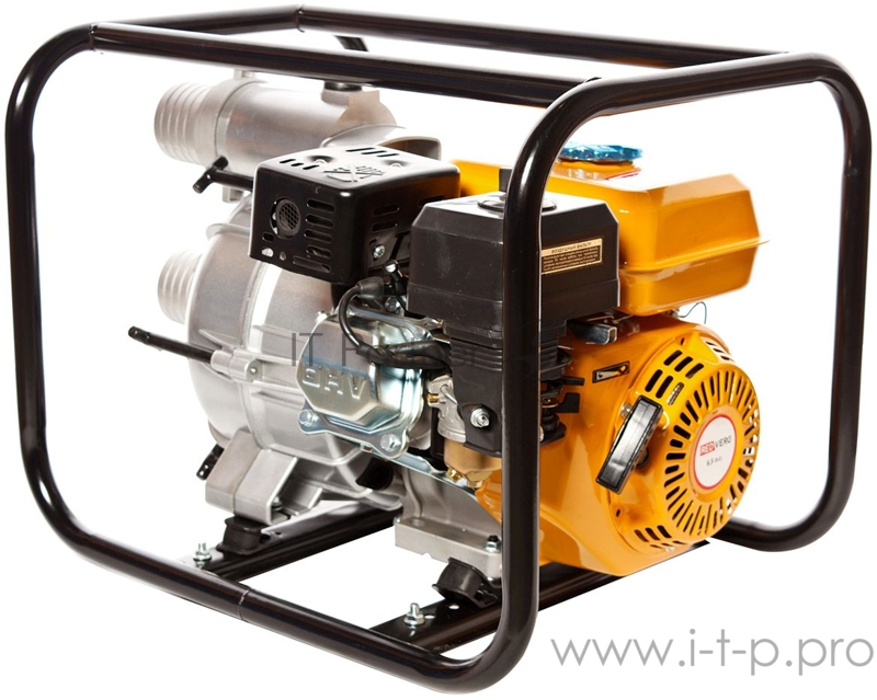 Мотопомпа RD-DWP80L. Для грязной воды 6,5 л.с, 196 куб.см двигатель GM168F-1 45 куб.м/ч напор-25м