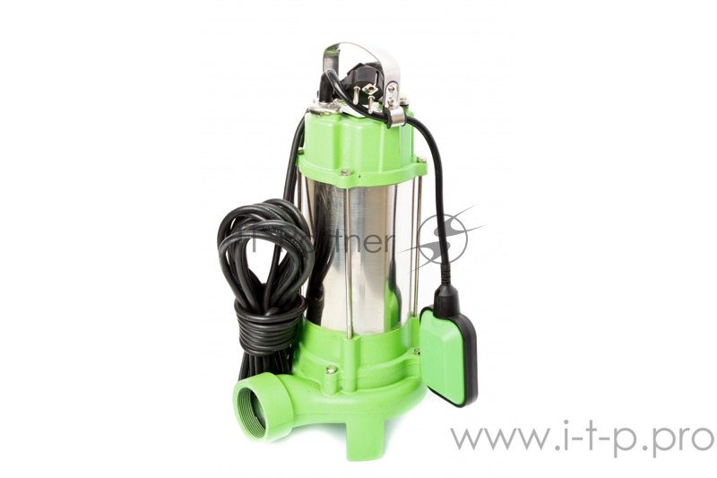 Насос дренажный RD-DP1100/35CI. 220В/50Гц 1100Вт 19куб.м/ч. напор-9,5м погружение в воду- до 8м тв. частицы- до 35мм корпус- н